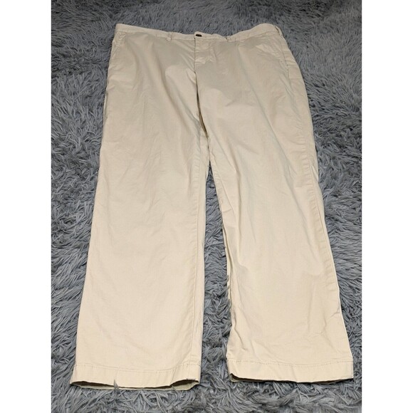Tommy Hilfiger Pants Mens 38X30 Tan Khaki‎ Chino Cotton Blend Stretch Custom Fit - Picture 1 of 10